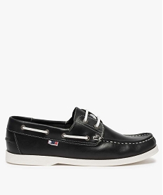 chaussures bateau homme dessus et interieur cuir noir9807101_1