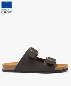 CHAUSSURE SPORT NAVY NU-PIED BROWN:30271120017-Cuir vachette/Cuir vachette/Synthetique/Non double/