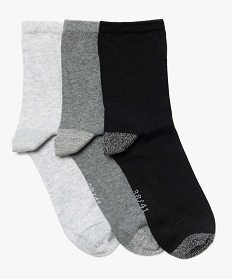 chaussettes femme details pailletes (lot de 3 paires) noir9825801_1