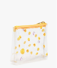 pochette fille transparente imprime - emoji jaune sacs bandouliere9830301_2