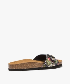 mules femme a talon plat et bride ajustable bleu sandales plates et nu-pieds9844101_4