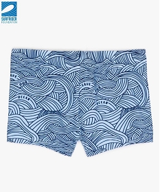 GEMO Short de bain bébé garçon à motif vagues en polyester recyclé - Gémo x Surfrider Bleu