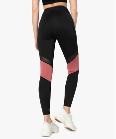 legging de sport femme bicolore noir leggings et jeggings9850501_3