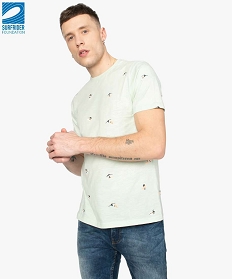 tee-shirt homme en coton bio - gemo x surfrider vert9854801_1