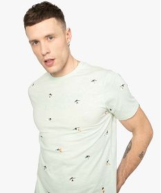 tee-shirt homme en coton bio - gemo x surfrider vert9854801_2
