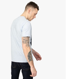tee-shirt homme avec coton bio - gemo x surfrider bleu9854901_3