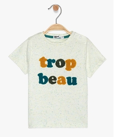 tee-shirt bebe garcon avec du coton bio mouchete multicolore tee-shirts manches courtes9855101_1