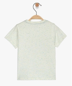 tee-shirt bebe garcon avec du coton bio mouchete multicolore tee-shirts manches courtes9855101_2