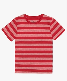 tee-shirt garcon a rayures avec du coton bio rouge tee-shirts9867901_1