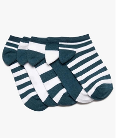 chaussettes garcon bicolores ultra-courtes (lot de 5) imprime9894101_1