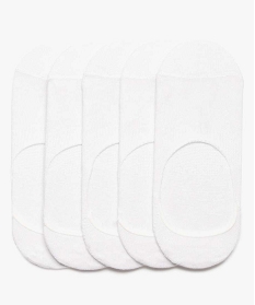 GEMO Chaussettes garçon invisibles (lot de 5) blanc standard