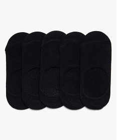 GEMO Chaussettes garçon invisibles (lot de 5) Noir