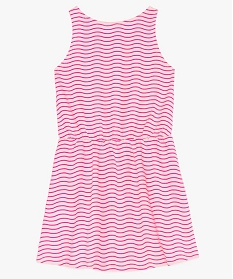 robe tee-shirt fille imprimee avec taille elastiquee imprime9911401_2