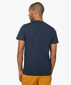 tee-shirt homme avec inscription humoristique bleu tee-shirts9915501_3