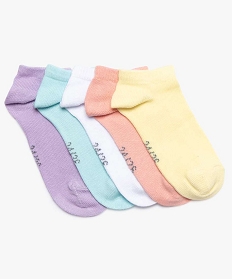 chaussettes bebe fille courtes (lot de 5) multicolore chaussettes9931101_1