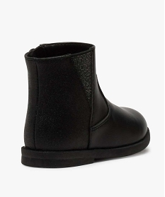 boots bebe fille zippes unis a contrefort paillete noir bottes et chaussures montantesA017101_4