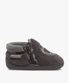 chaussons bebe garcon semi-montants zippes - isotoner grisA052701_1