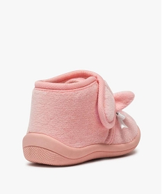 chaussons bebe fille bottillons en forme de chat - mieux roseA053601_4