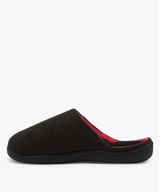 chaussons homme mules dinterieur en velours - isotoner noirA058301_3