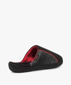 chaussons homme mules dinterieur en velours - isotoner noirA058301_4