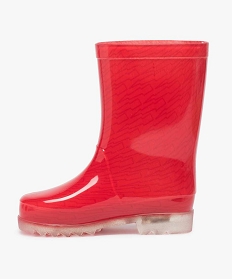 bottes de pluie garcon avec motif sur la tige – cars rougeA076101_3