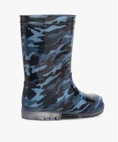 bottes de pluie garcon motif camouflage bleuA077101_4