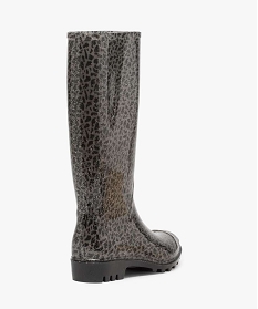 bottes de pluie femme a motifs tachetes et paillettes grisA077701_4