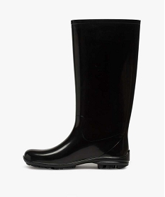 bottes de pluie femme unies a semelle crantee noir bottes de pluie et apres-skiA077801_3