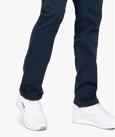 pantalon homme 5 poches coupe straight bleu pantalons de costumeA094901_2