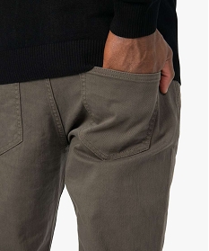 pantalon homme 5 poches coupe straight brun pantalons de costumeA095001_2