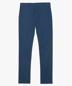 pantalon homme chino coupe slim bleu pantalons de costumeA095501_4