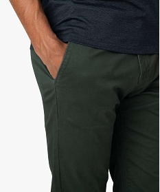 pantalon homme chino coupe slim vert pantalonsA095601_2
