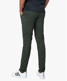 pantalon homme chino coupe slim vert pantalonsA095601_3