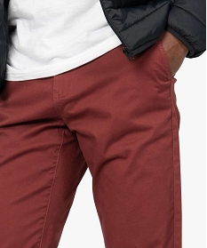 pantalon chino homme coupe regular rouge pantalons de costumeA095901_2