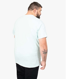 tee-shirt homme grande taille avec motif palmiers bleuA103001_3