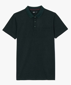 polo homme a manches courtes a fines rayures noirA105401_4