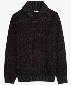 pull homme a col chale contenant du polyester recycle grisA108101_4