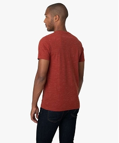 tee-shirt homme col tunisien contenant du coton bio rouge tee-shirtsA111301_3