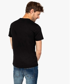 tee-shirt homme imprime - retour vers le futur noir tee-shirtsA113401_3