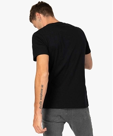 tee-shirt homme a manches courtes avec large motif - the godfather noirA113501_3