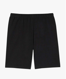 GEMO Short en maille extensible avec ceinture élastique  femme grande taille noir standard