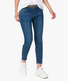 jean femme skinny push-up 78e gris pantalons jeans et leggingsA117201_1