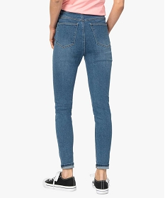 jean femme en stretch coupe skinny taille haute gris pantalons jeans et leggingsA118801_3