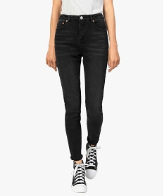 jean femme en stretch coupe skinny taille haute noir pantalons jeans et leggingsA118901_1