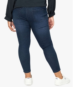 jean femme grande taille coupe slim 4 poches bleu pantalons et jeansA119101_3