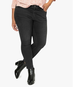 jean femme slim 4 poches extensible noir pantalons et jeansA119201_1