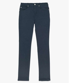 pantalon femme coupe regular en stretch bleuA120401_4