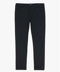 pantalon femme grande taille coupe slim en toile extensible noir pantalons et jeansA121801_4