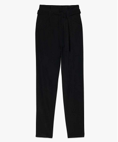 pantalon femme coupe carotte taille haute noir pantalonsA122001_4