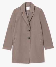 manteau femme fermeture 2 boutons brun vestes et manteauxA127601_4